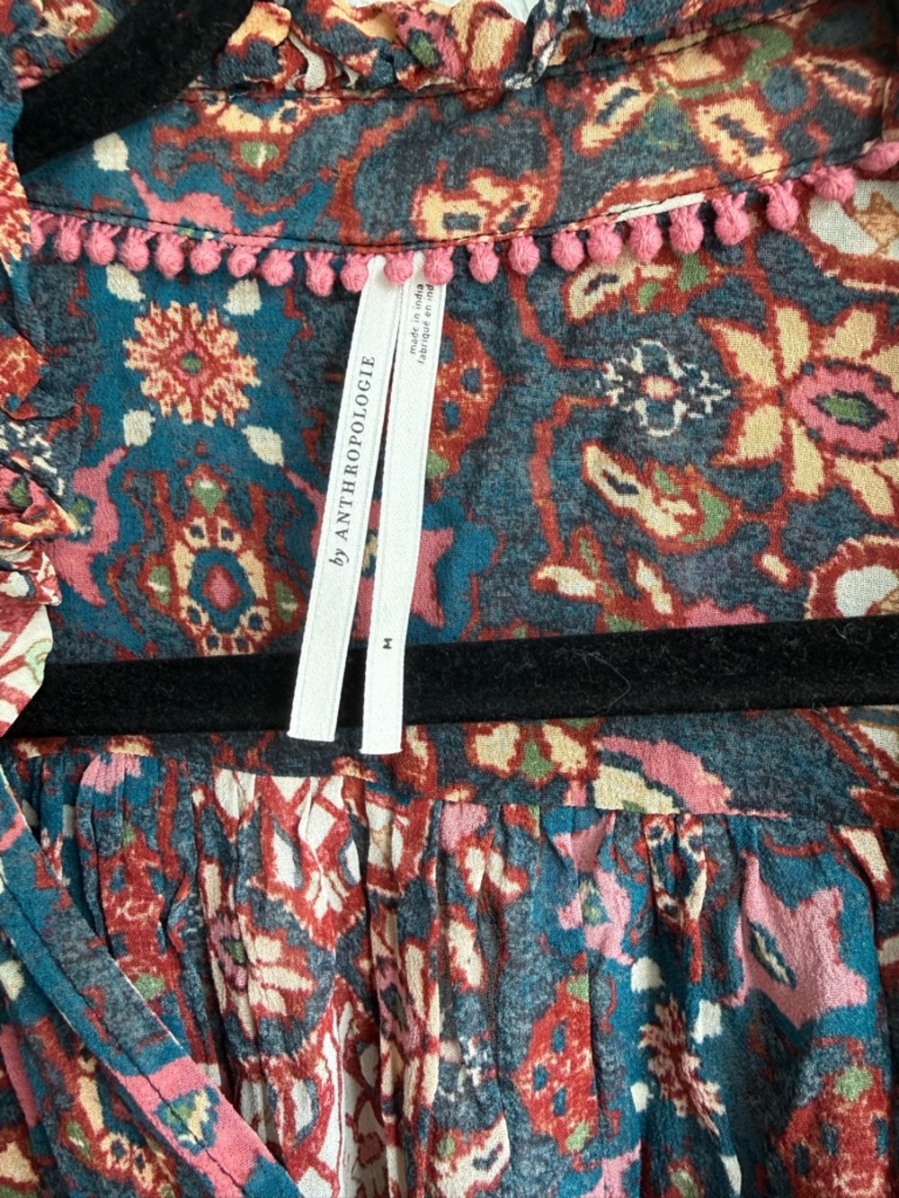 Anthropologie The Estela Burnout Sheer Printed Blouse - Picture 4 of 4
